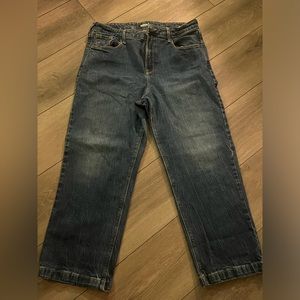 Old navy wide leg cropped jeans